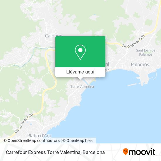 Mapa Carrefour Express Torre Valentina