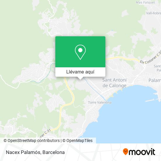 Mapa Nacex Palamós