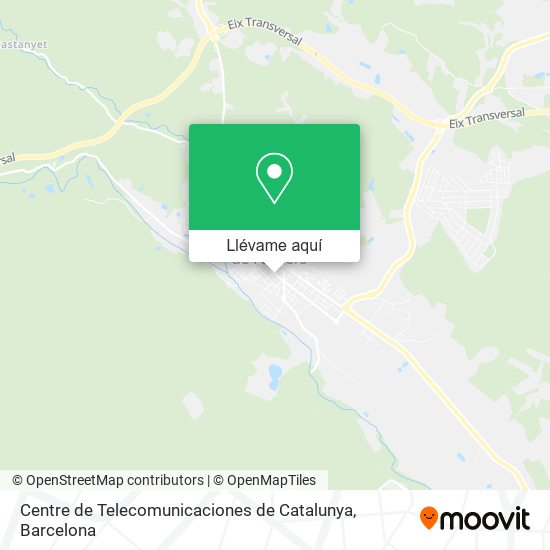 Mapa Centre de Telecomunicaciones de Catalunya