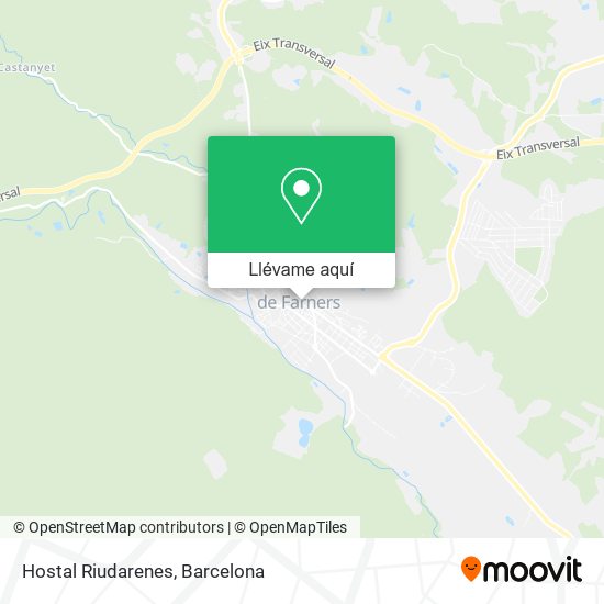Mapa Hostal Riudarenes