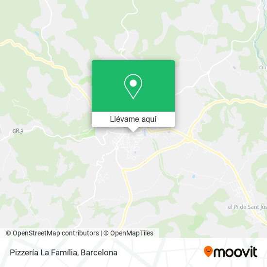 Mapa Pizzería La Família