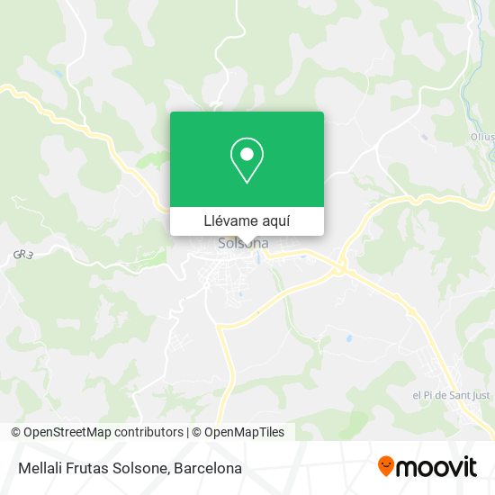 Mapa Mellali Frutas Solsone