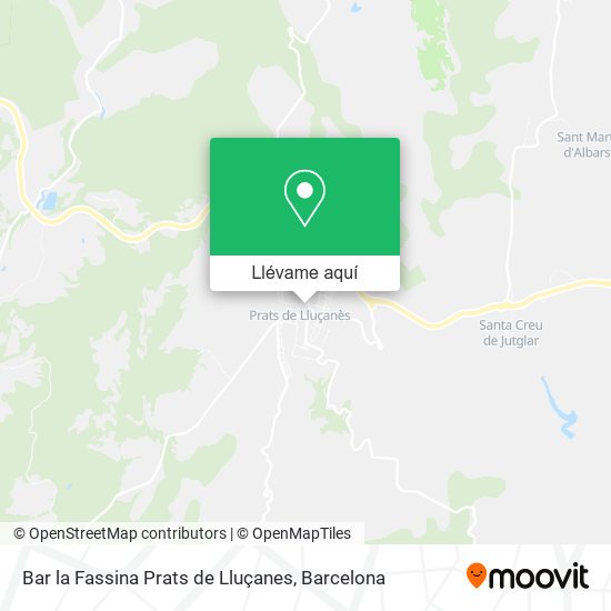 Mapa Bar la Fassina Prats de Lluçanes