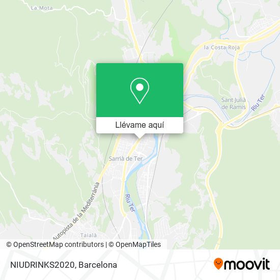Mapa NIUDRINKS2020
