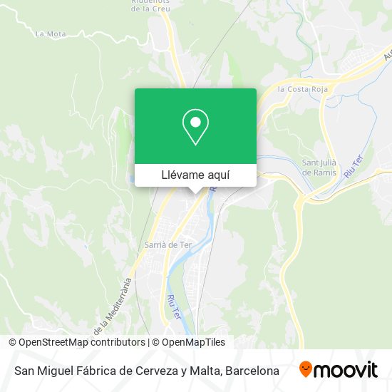 Mapa San Miguel Fábrica de Cerveza y Malta