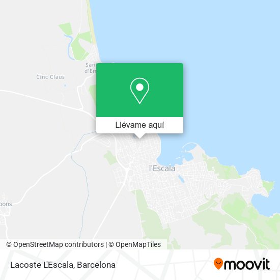 Mapa Lacoste L'Escala