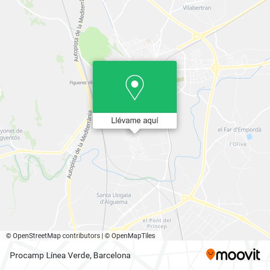 Mapa Procamp Línea Verde