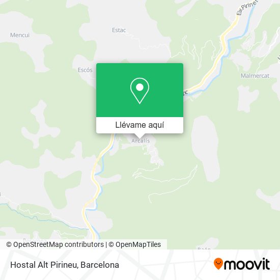 Mapa Hostal Alt Pirineu
