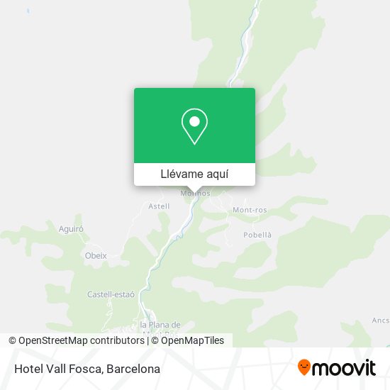 Mapa Hotel Vall Fosca