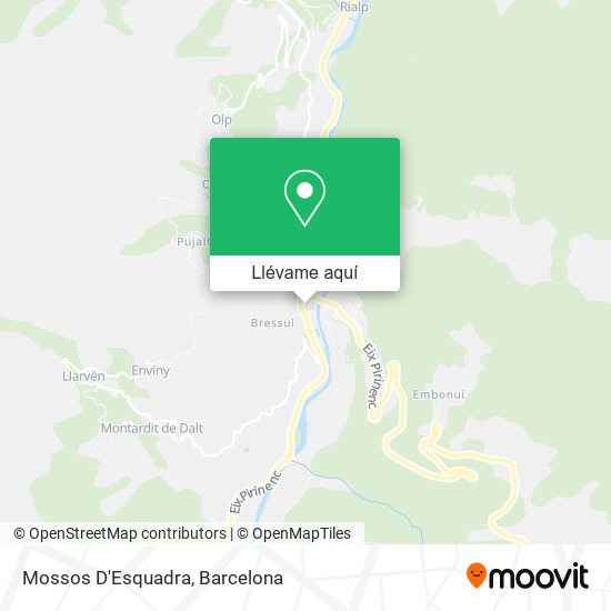 Mapa Mossos D'Esquadra