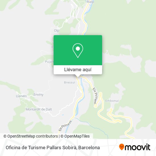 Mapa Oficina de Turisme Pallars Sobirà
