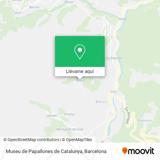 Mapa Museu de Papallones de Catalunya