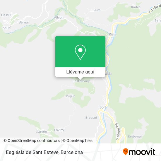 Mapa Església de Sant Esteve