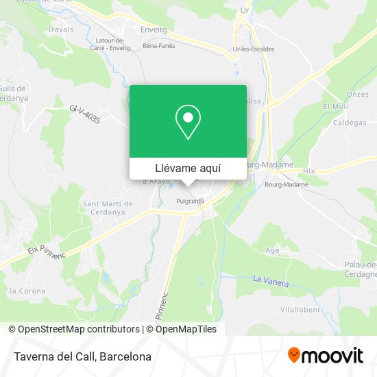 Mapa Taverna del Call