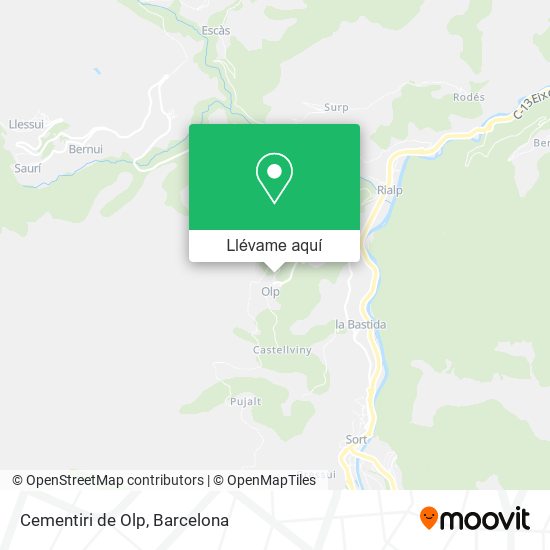 Mapa Cementiri de Olp