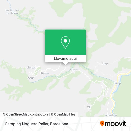 Mapa Camping Noguera Pallar