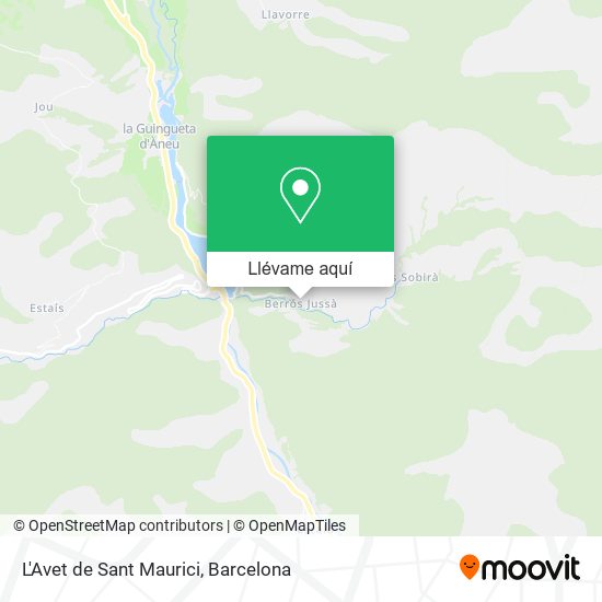 Mapa L'Avet de Sant Maurici