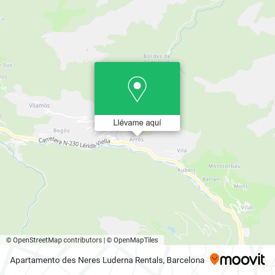 Mapa Apartamento des Neres Luderna Rentals