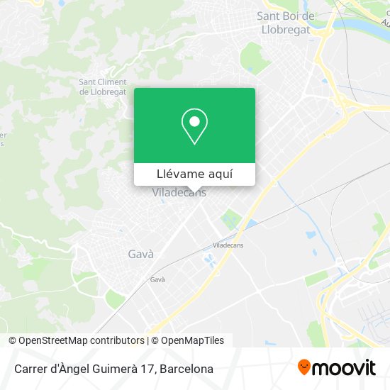 Mapa Carrer d'Àngel Guimerà 17