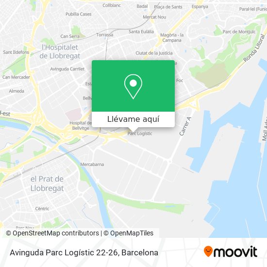 Mapa Avinguda Parc Logístic 22-26