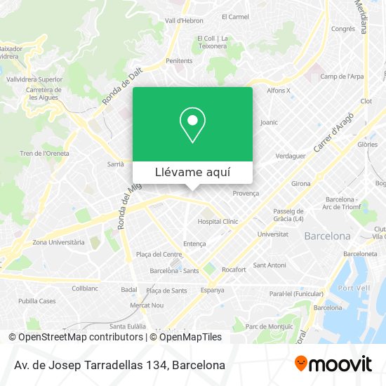 Mapa Av. de Josep Tarradellas 134