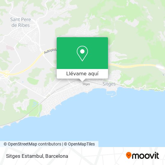 Mapa Sitges Estambul
