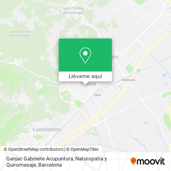 Mapa Ganjac Gabinete Acupuntura, Naturopatia y Quiromasaje