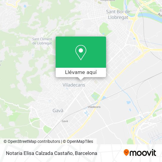 Mapa Notaria Elisa Calzada Castaño