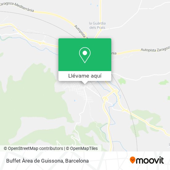 Mapa Buffet Àrea de Guissona