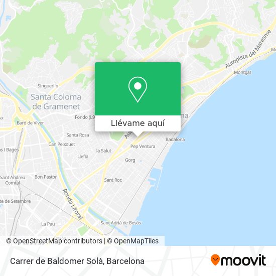 Mapa Carrer de Baldomer Solà