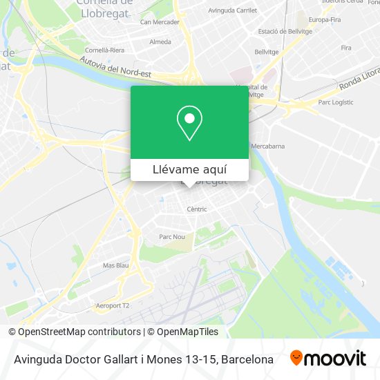 Mapa Avinguda Doctor Gallart i Mones 13-15