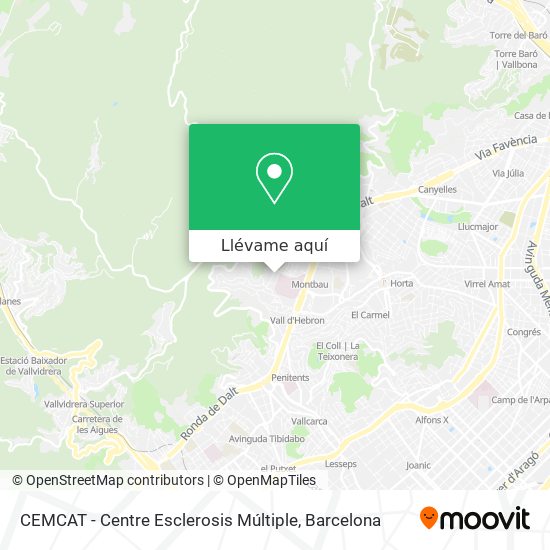 Mapa CEMCAT - Centre Esclerosis Múltiple