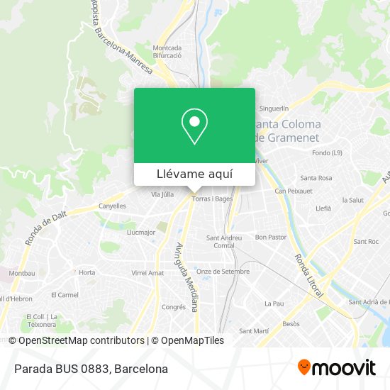 Mapa Parada BUS 0883