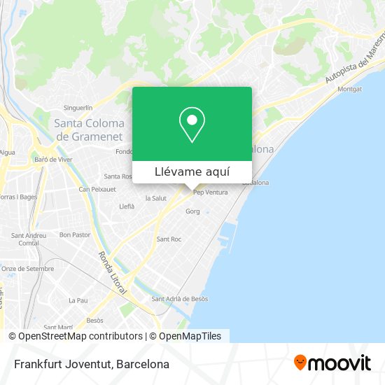 Mapa Frankfurt Joventut
