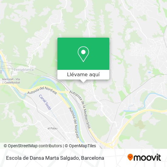 Mapa Escola de Dansa Marta Salgado