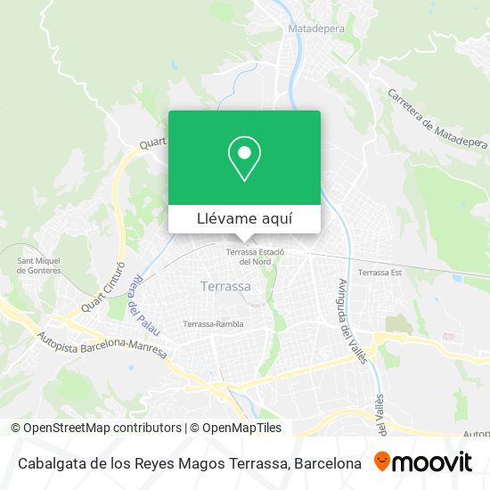 Mapa Cabalgata de los Reyes Magos Terrassa