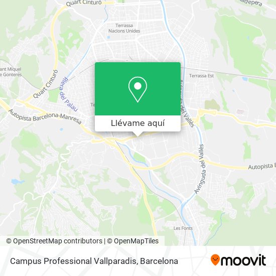 Mapa Campus Professional Vallparadis