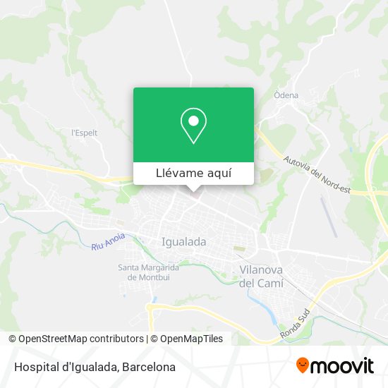Mapa Hospital d'Igualada