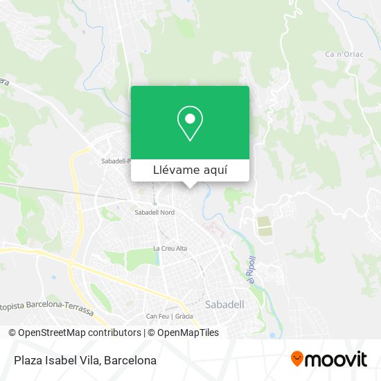 Mapa Plaza Isabel Vila
