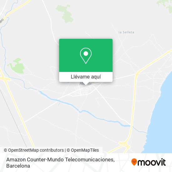 Mapa Amazon Counter-Mundo Telecomunicaciones