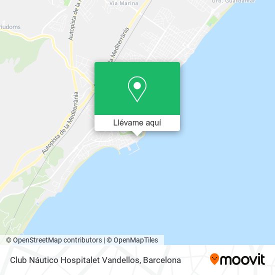 Mapa Club Náutico Hospitalet Vandellos