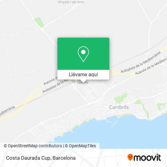 Mapa Costa Daurada Cup