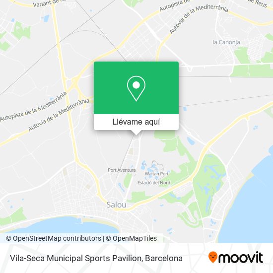 Mapa Vila-Seca Municipal Sports Pavilion