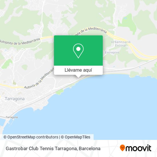 Mapa Gastrobar Club Tennis Tarragona