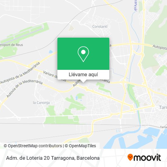 Mapa Adm. de Lotería 20 Tarragona