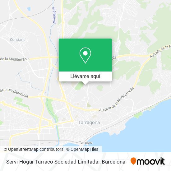 Mapa Servi-Hogar Tarraco Sociedad Limitada.