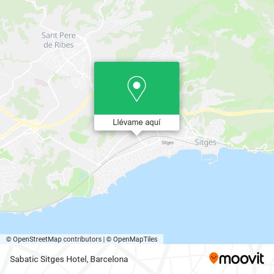 Mapa Sabatic Sitges Hotel
