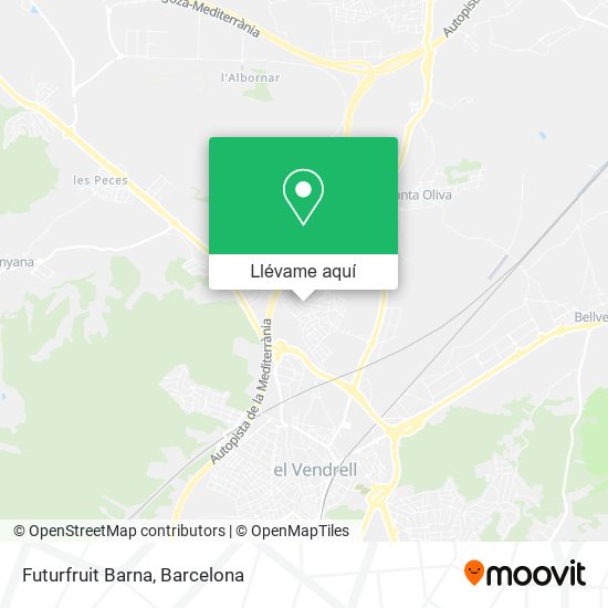 Mapa Futurfruit Barna