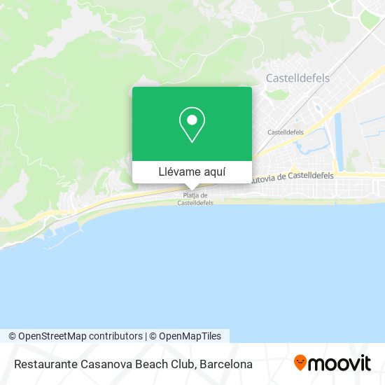 Mapa Restaurante Casanova Beach Club