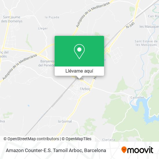 Mapa Amazon Counter-E.S. Tamoil Arboc